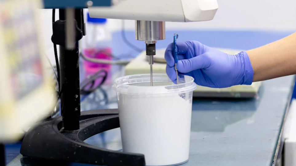 Laboratory testing with protective gloves – Tangen innovation and quality assurance.